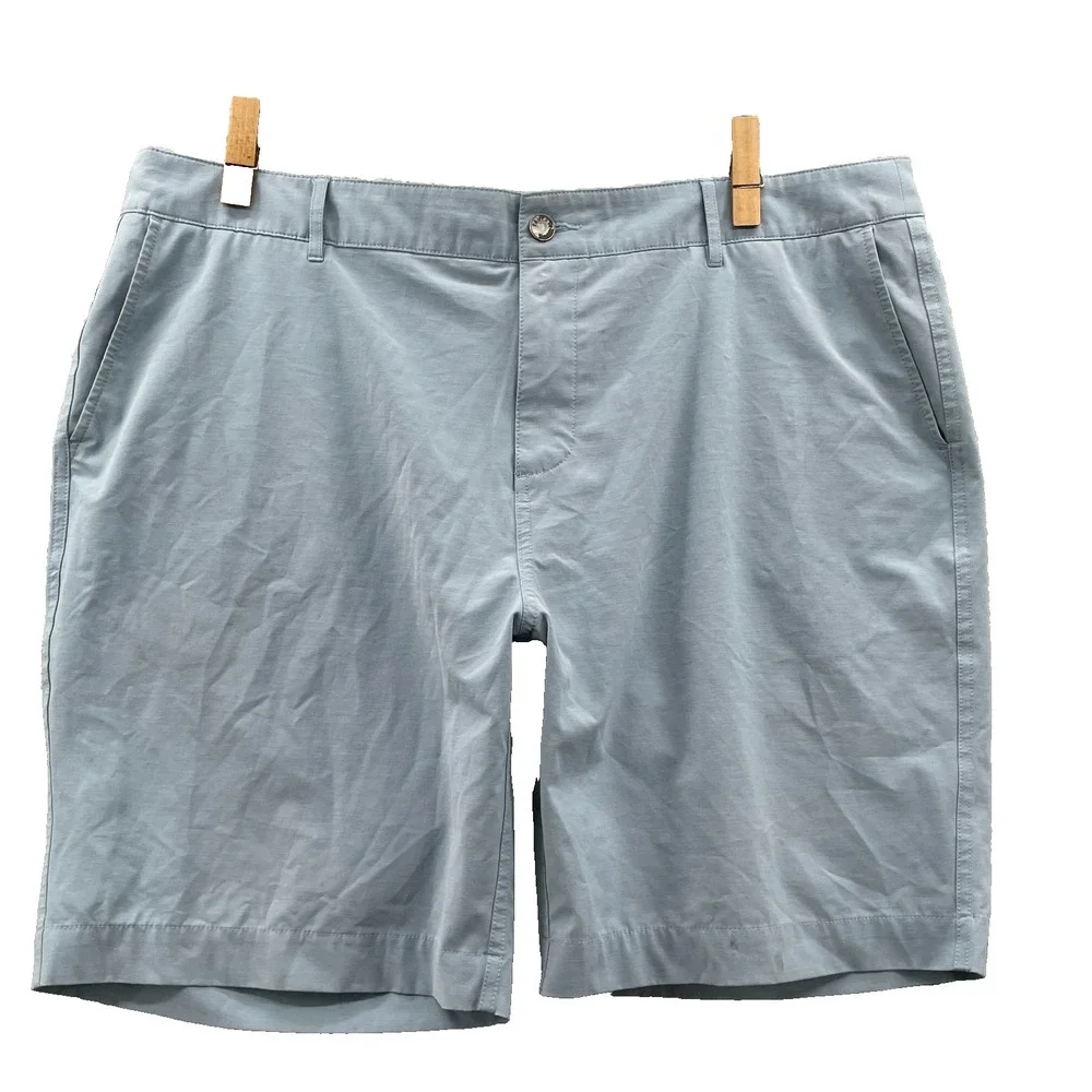 Faherty All Day Shorts Men 40x8* Blue Chino Preppy Outdoor Golf Performance Surf